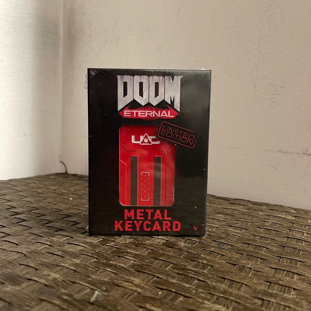Doom limited edition metal keycard